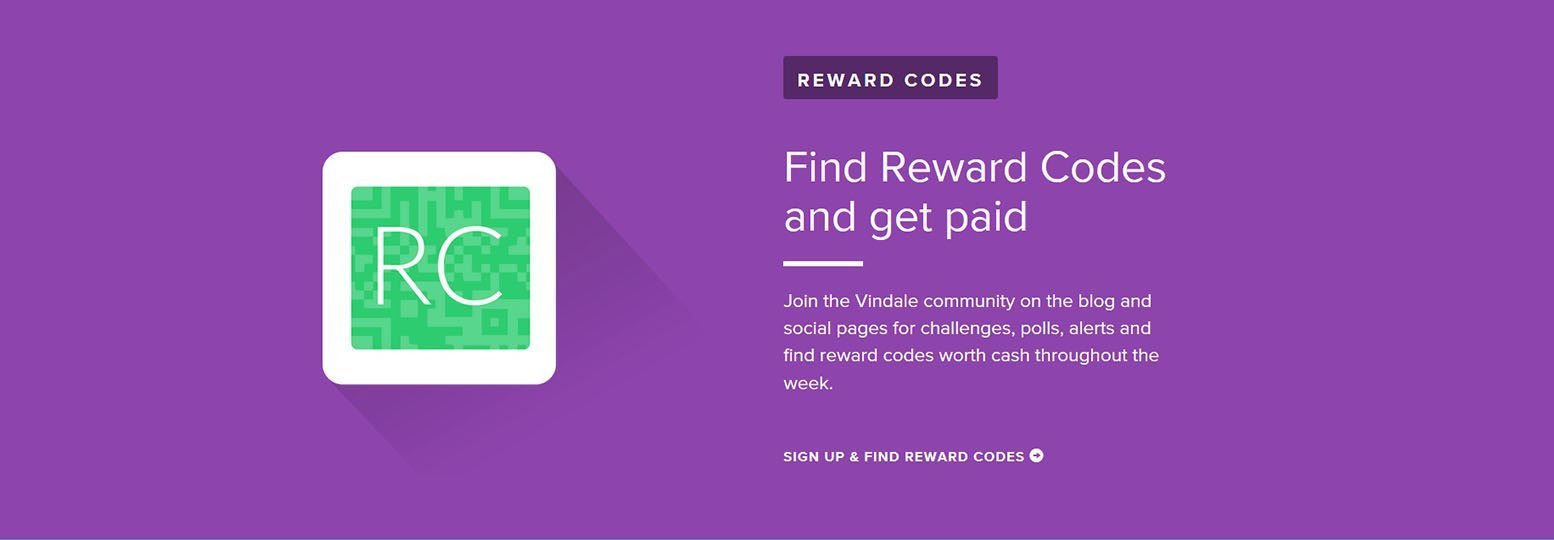 vindale research reward codes