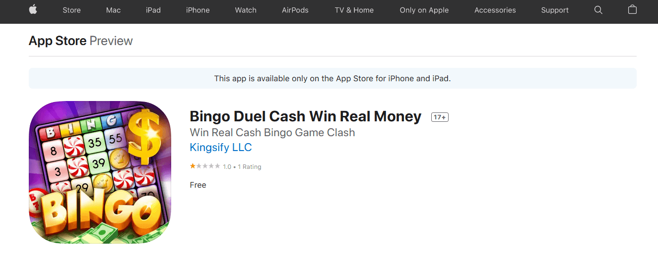 bingo duel cash app store