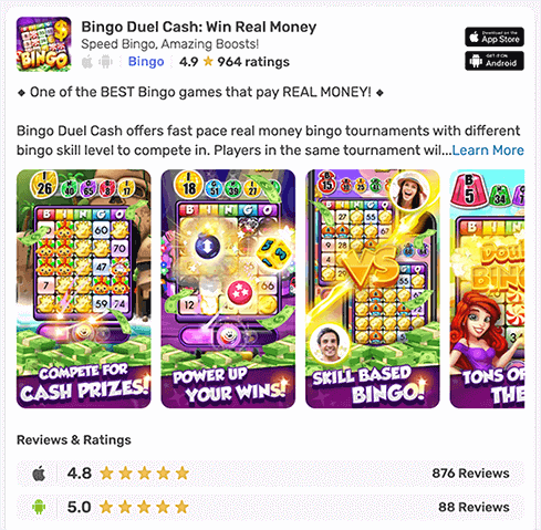 bingo duel - get paid to play bingo