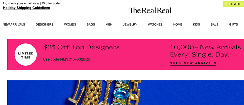 where to sell jewelry - The RealReal
