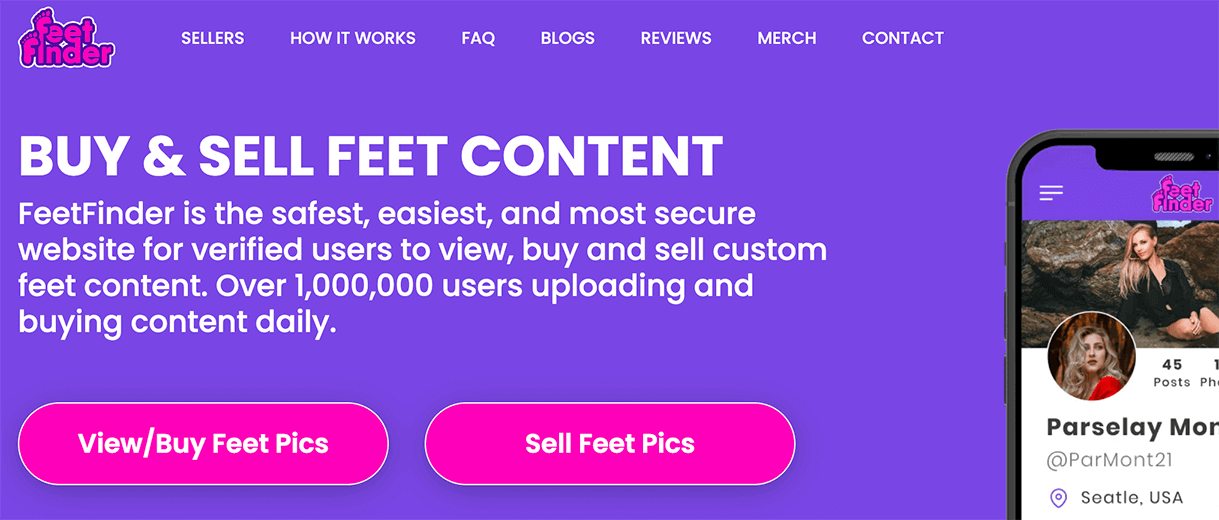 apps to sell hand pics - FeetFinder