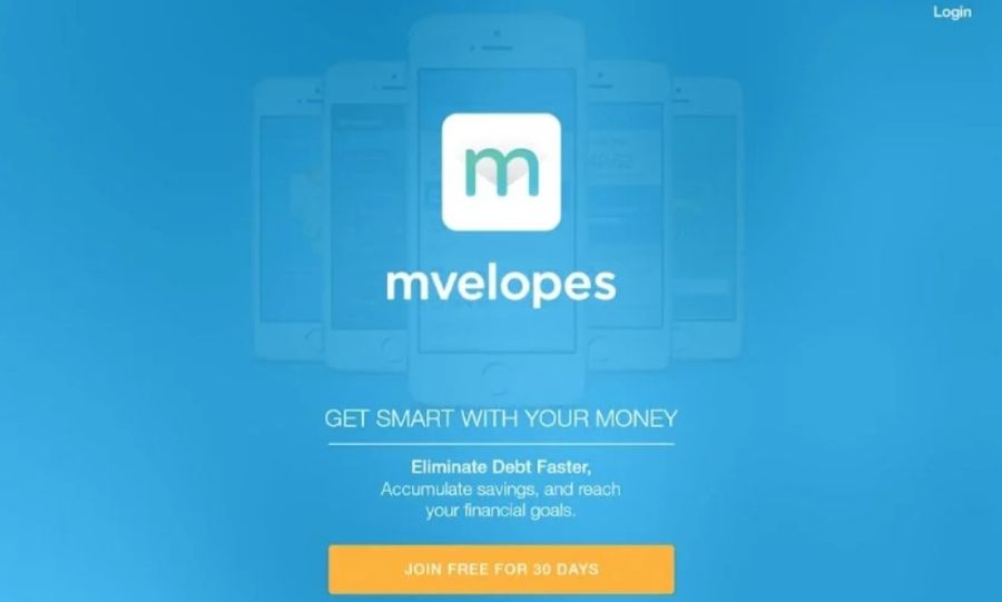 Screenshot of Mvelopes Website