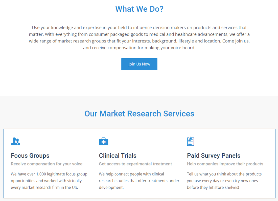 The "About Us" page of Apex Focus Group website.