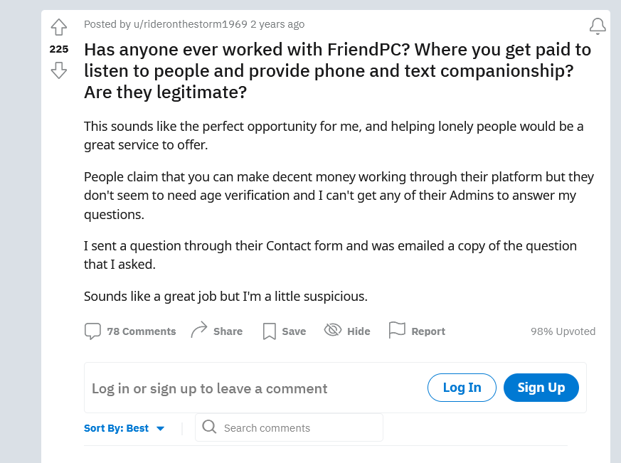 get paid to chat on FriendPC