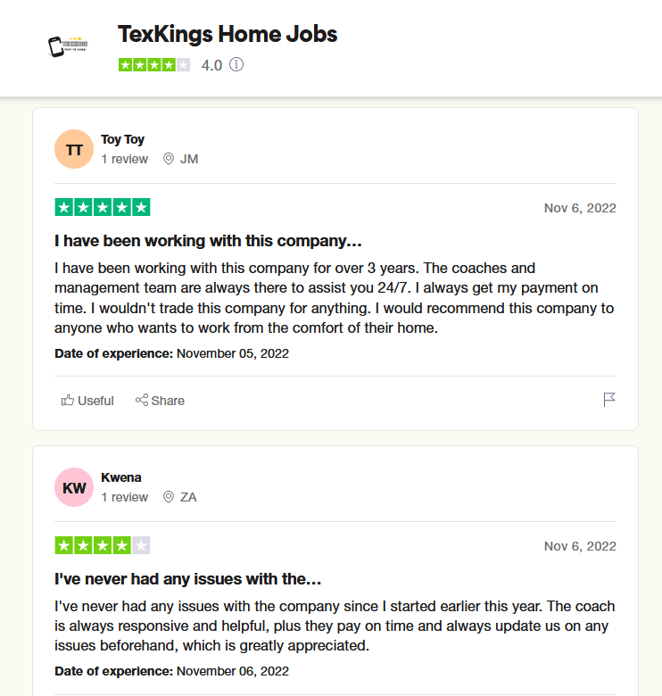 get paid to chat on TexKing