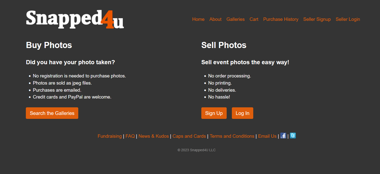 Screenshot of Snapped4u Homepage taken while searching for Get Paid for Pictures of Your Body