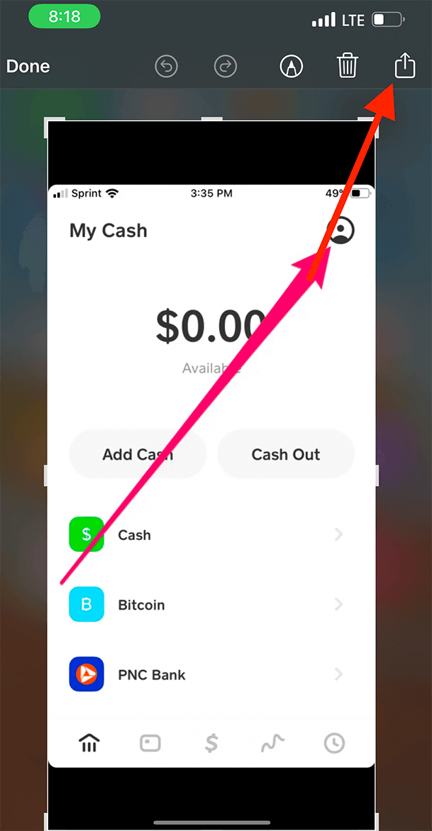 Identifier of a fake Cash App screenshot.