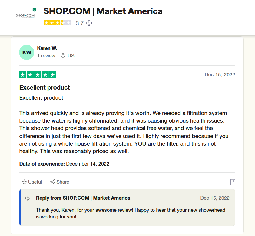 market americal user reviews