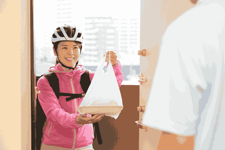 delivering food to make money as a teenager
